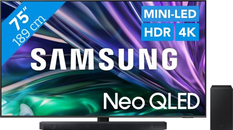 Samsung Neo QLED 4K 75QN86D (2024) + HW-Q600C (2023)