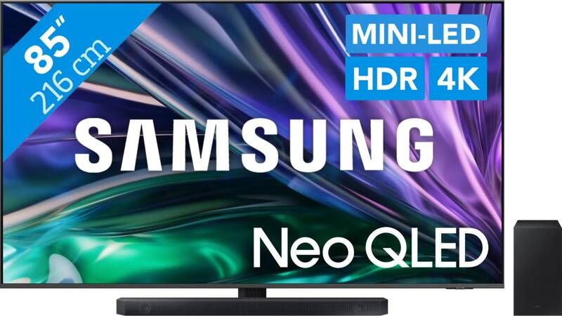 Samsung Neo QLED 4K 85QN85D (2024) + HW-Q600C (2023)