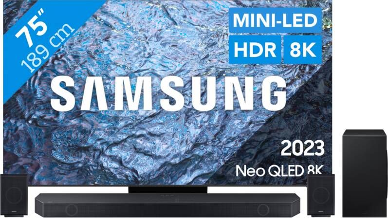 Samsung Neo QLED 8K 75QN900C (2023) + Soundbar