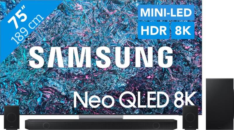 Samsung Neo QLED 8K 75QN900D (2024) + Soundbar