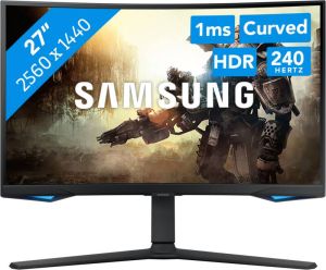 Samsung Odyssey G6 LS27BG650EUXEN Monitor Zwart