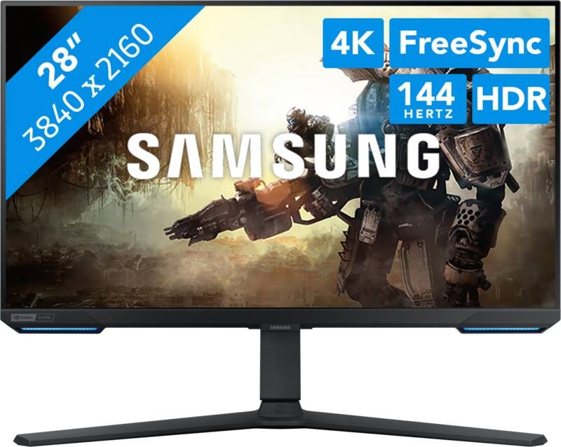 Samsung Gamer PC -scherm Odyssey G7 G70B S28BG700EP 28 &apos;&apos; 4K IPS -plaat 1 ms 144Hz Hdmi DisplayPort