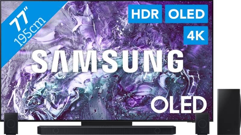 Samsung OLED 4K 77S95D (2024) + Soundbar