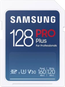 Samsung PRO Plus 128GB SDXC UHS-I U3 160&120MB s Reads & Writes FHD&4K UHD Memory Card