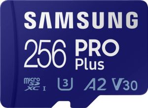 Samsung PRO Plus 256GB microSDXC Micro SD-kaart Blauw