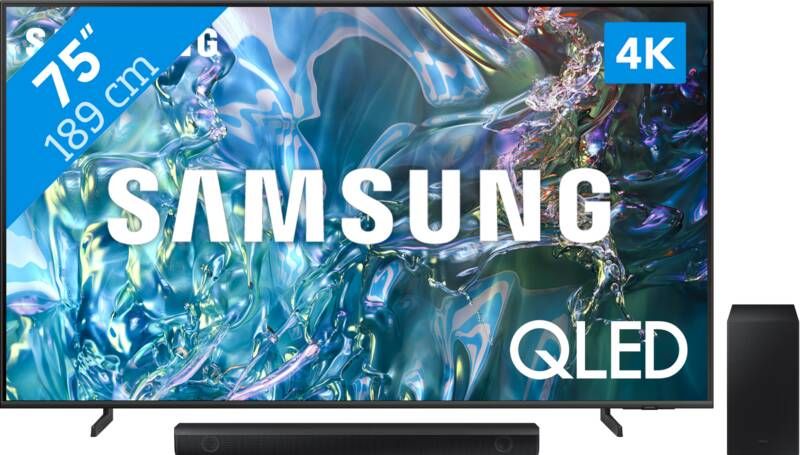 Samsung QLED 4K 75Q64D (2024) + HW-B530 (2022)