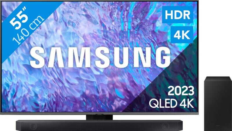 Samsung QLED 55Q80C (2023) + Soundbar