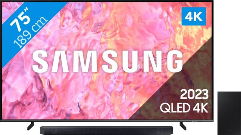 Samsung QLED 75Q64C (2023) + Soundbar