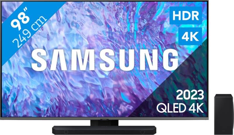 Samsung QLED 98Q80C (2023) + Soundbar
