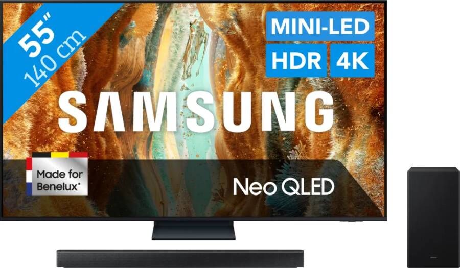 Samsung 55" Neo QLED QN73F 4K (2025) + HW-B750F (2025)