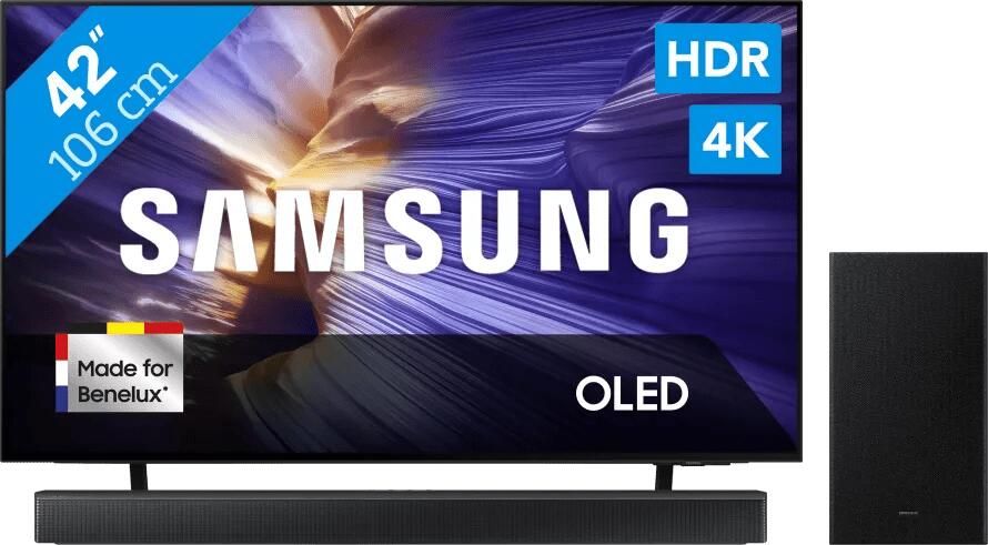 Samsung 42" OLED S90F (2025) + HW-B66CF Zwart