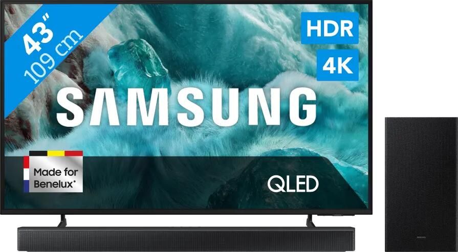 Samsung 43" QLED 4K Q7F4 (2025) + HW-B66CF Zwart