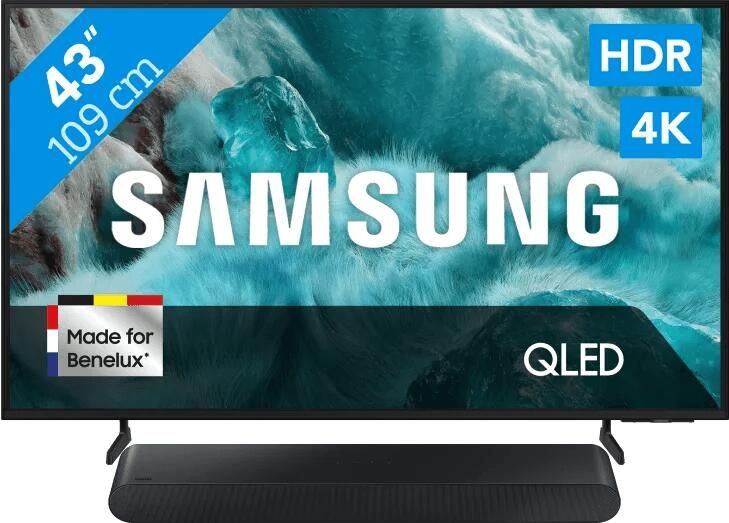 Samsung 43" QLED 4K Q7F4 (2025) + HW-S60D Zwart (2024)