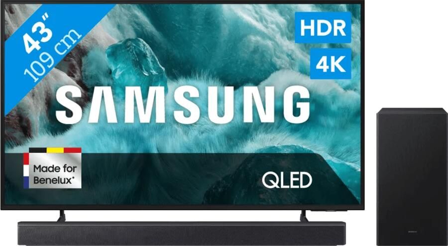 Samsung 43" QLED Q7F4 4K (2025) + HW-B450F (2025)