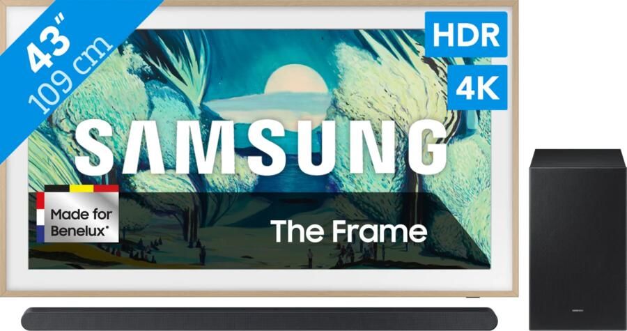 Samsung 43" The Frame LS03FA (2025) + HW-S700D Zwart (2024)