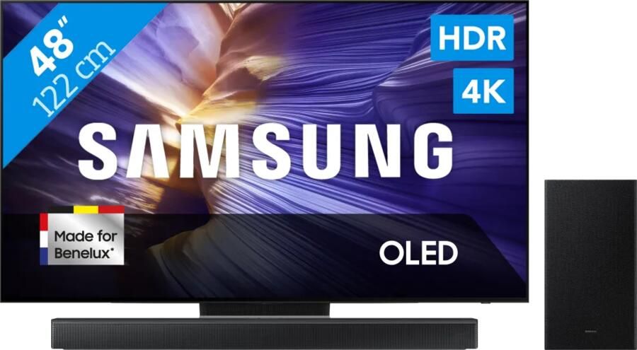 Samsung 48" OLED S90F (2025) + HW-B66CF Zwart