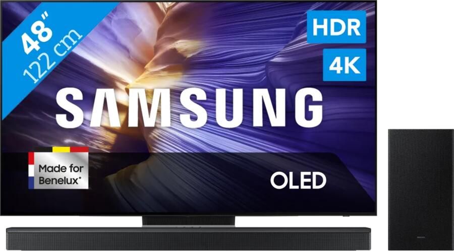 Samsung 48" OLED S90F (2025) + HW-B750F Zwart