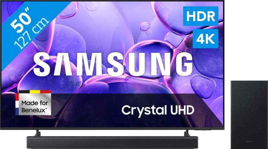 Samsung 50" Crystal UHD U8070F 4K (2025) + HW-B450F (2025)