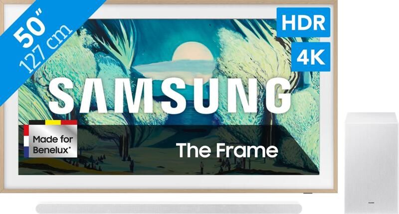 Samsung 50" The Frame LS03FA (2025) + HW-S701D Wit (2024)