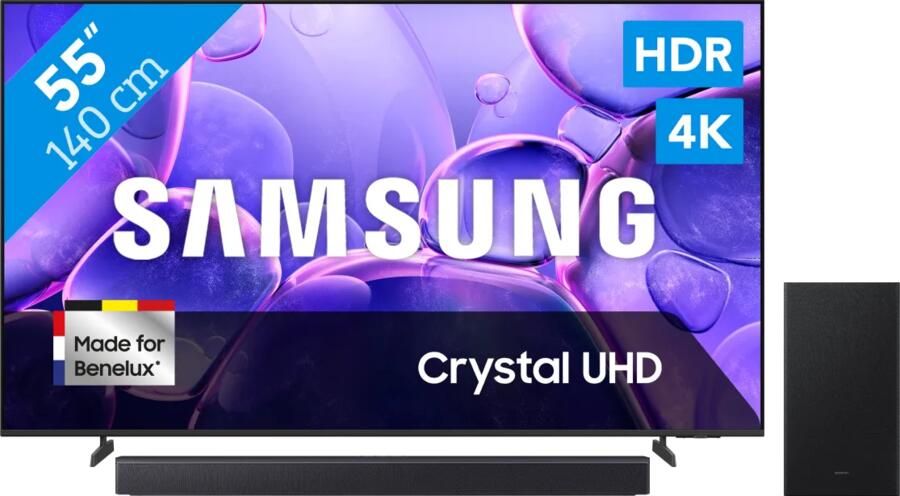 Samsung 55" Crystal UHD U8070F 4K (2025) + HW-B450F (2025)