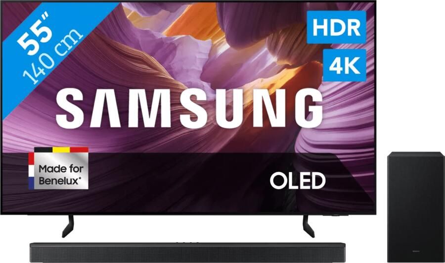 Samsung 55" OLED S85F 4K (2025) + HW-B750F (2025)