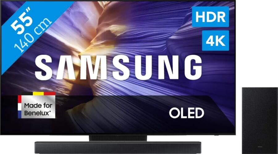 Samsung 55" OLED S90F (2025) + HW-B66CF Zwart
