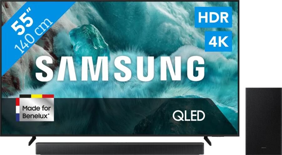 Samsung 55" QLED 4K Q7F4 (2025) + HW-B66CF Zwart