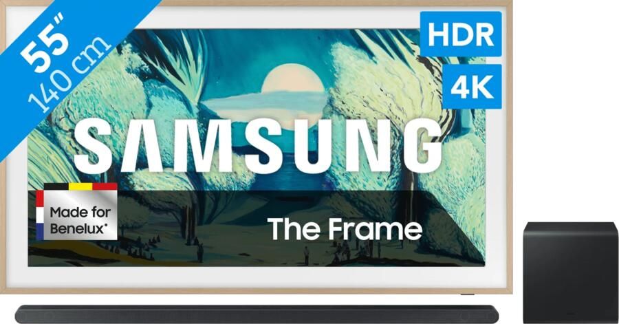 Samsung 55" The Frame LS03FA (2025) + HW-S800D Zwart (2024)