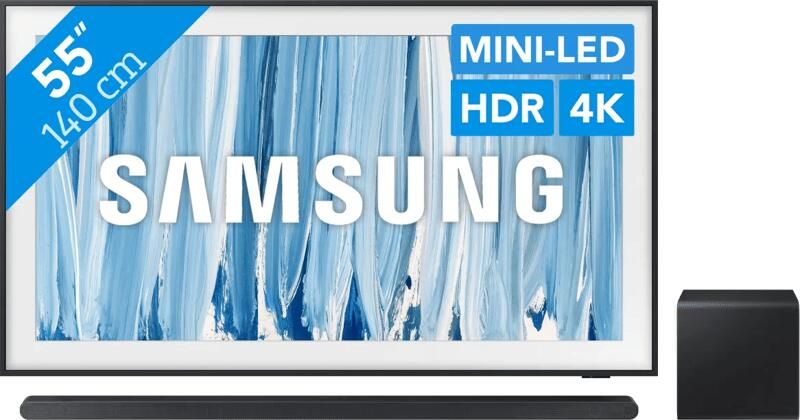 Samsung 55" The Frame Pro (2026) + HW-S800D Zwart (2024)