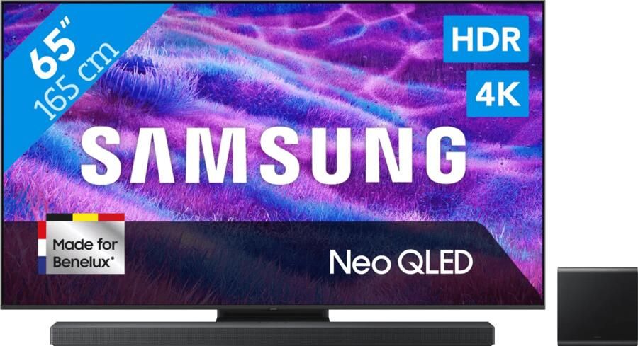 Samsung 65" Neo QLED QN82F 4K (2025) + HW-QS700F Zwart