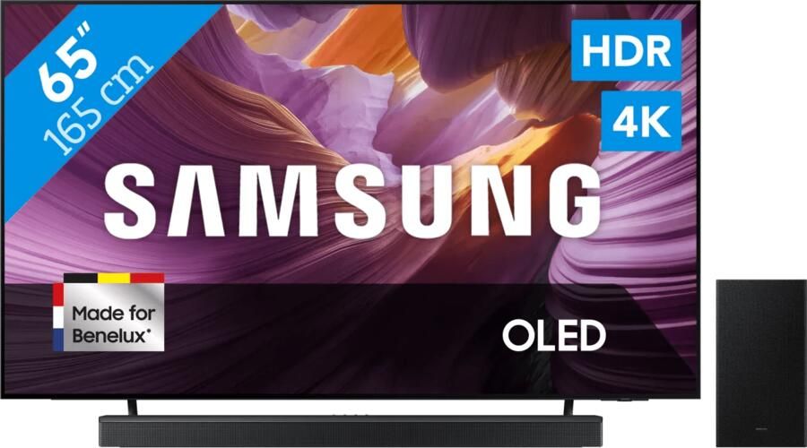 Samsung 65" OLED 4K S85F (2025) + HW-B750F Zwart