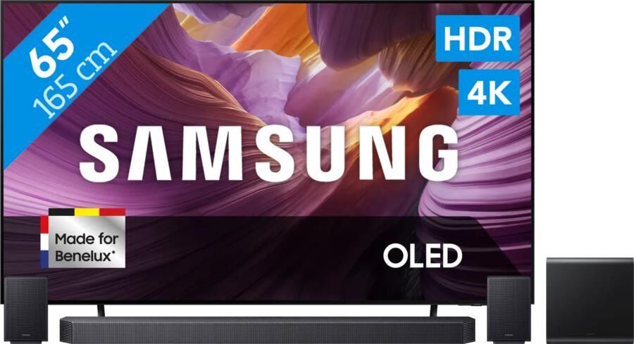Samsung 65" OLED 4K S85F (2025) + HW-Q930F Zwart