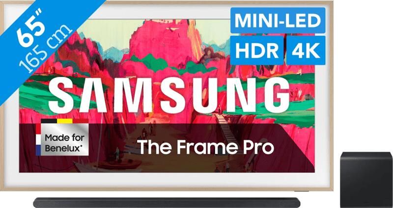 Samsung 65" The Frame Pro LS03FW (2025) + HW-S800D Zwart (2024)