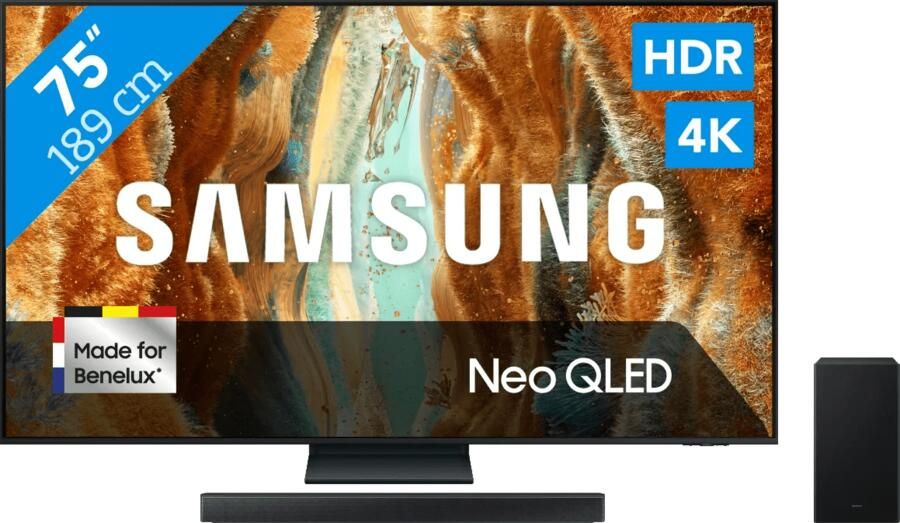 Samsung 75" Neo QLED QN73F 4K (2025) + HW-B750F (2025)