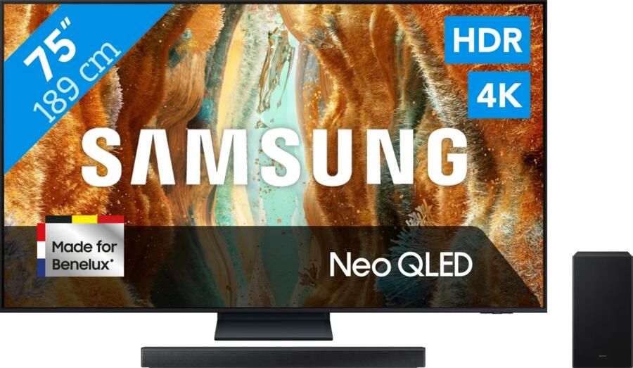 Samsung 75" Neo QLED QN73F 4K (2025) + HW-B750F (2025)