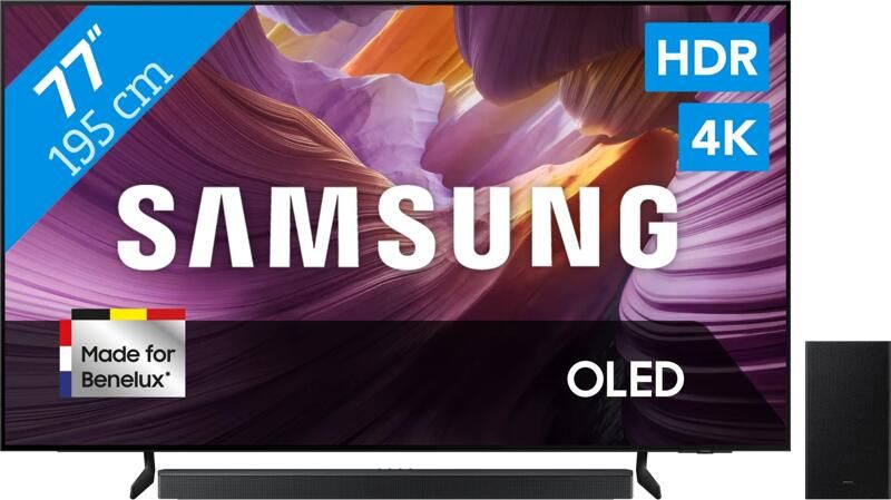 Samsung 77" OLED 4K S85F (2025) + HW-B750F Zwart