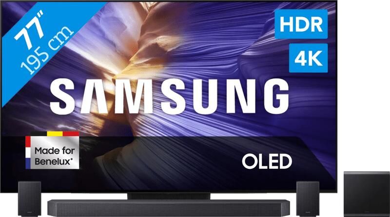 Samsung 77" OLED S90F (2025) + HW-Q990F Zwart