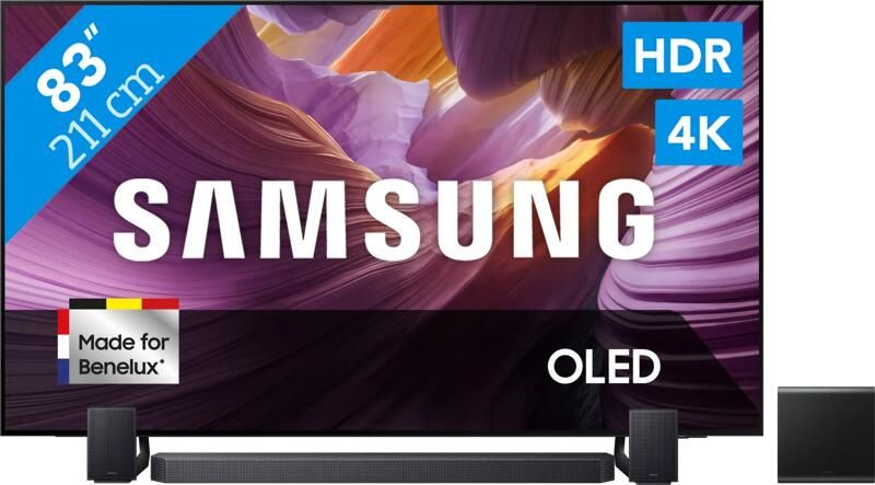 Samsung 83" OLED 4K S85F (2025) + HW-Q930F Zwart