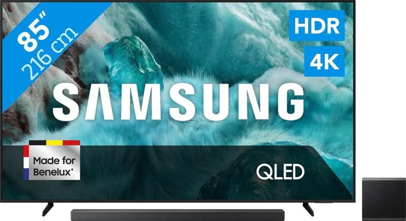 Samsung 85" QLED 4K Q7FA (2025) + HW-QS700F Zwart