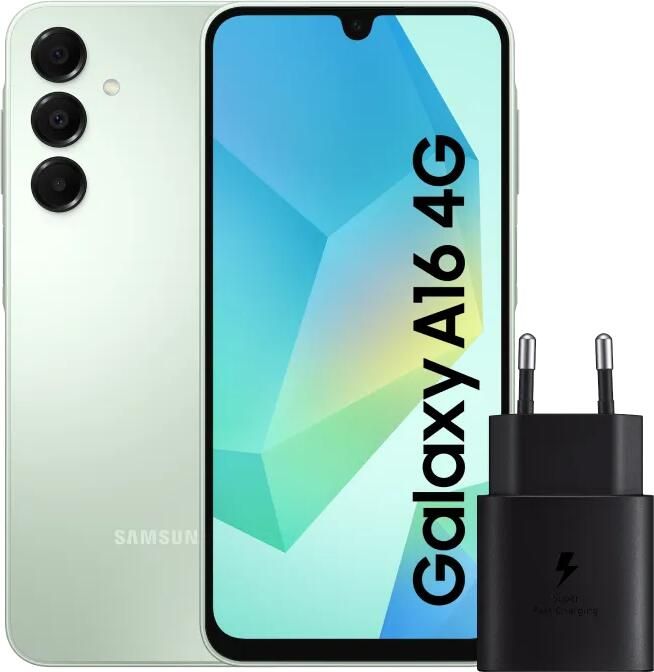Samsung Galaxy A16 128GB Groen 4G + Oplader 25W Zwart