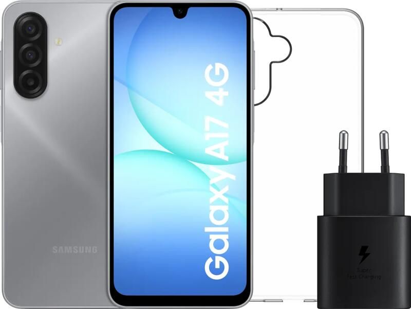 Samsung Galaxy A17 128GB Blauw 4G + Accessoirepakket