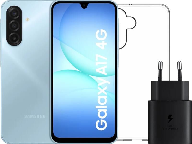 Samsung Galaxy A17 128GB Grijs 4G + Accessoirepakket