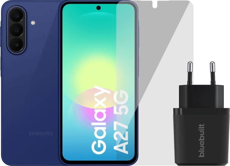 Samsung Galaxy A27 128GB Blauw 5G + Basis Accessoirepakket
