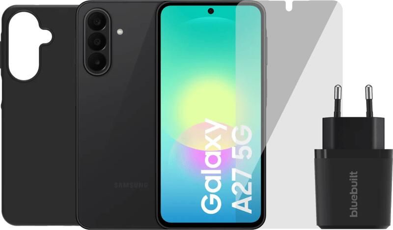 Samsung Galaxy A27 128GB Zwart 5G + Compleet Accessoirepakke
