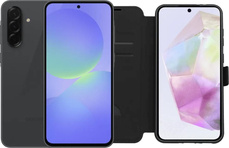 Samsung Galaxy A36 128GB Zwart 5G Enterprise Editie + BlueBuilt Book Case Zwart
