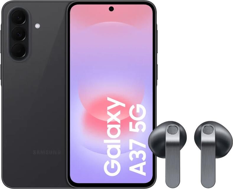Samsung Galaxy A37 128GB Zwart 5G + Galaxy Buds4 Zwart