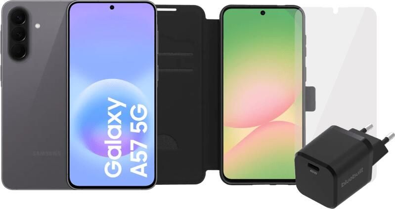 Samsung Galaxy A57 128GB Grijs 5G Enterprise Edition + Compleet Accessoirepakket