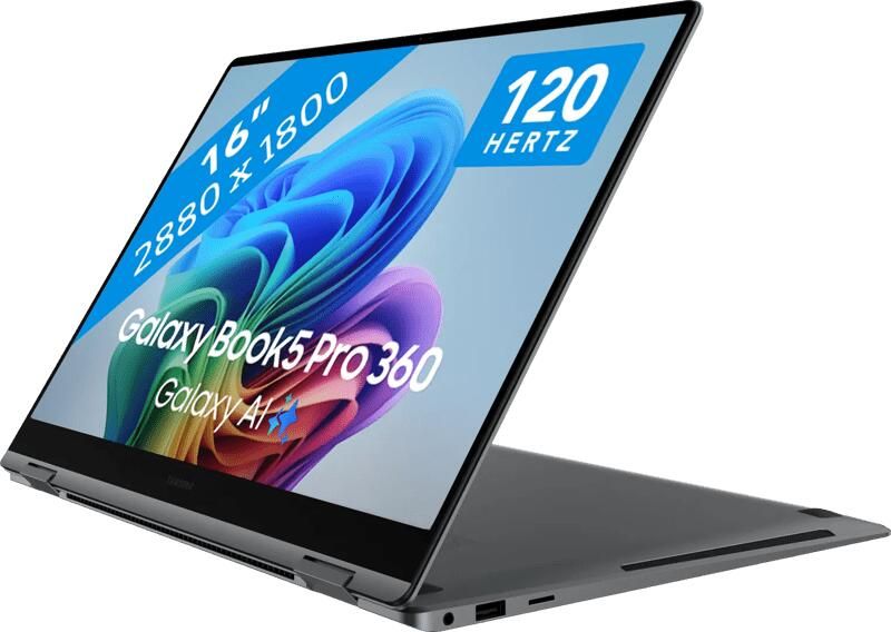 Samsung Galaxy Book5 Pro 360 OLED Copilot+ PC (NP960QHA-KG1NL) -16 inch 2-in-1 laptop