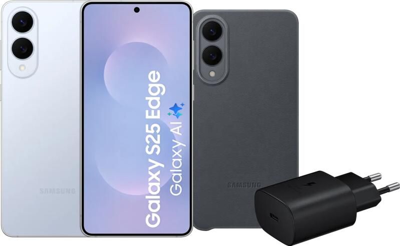 Samsung Galaxy S25 Edge 256GB Blauw 5G + Accessoirepakket
