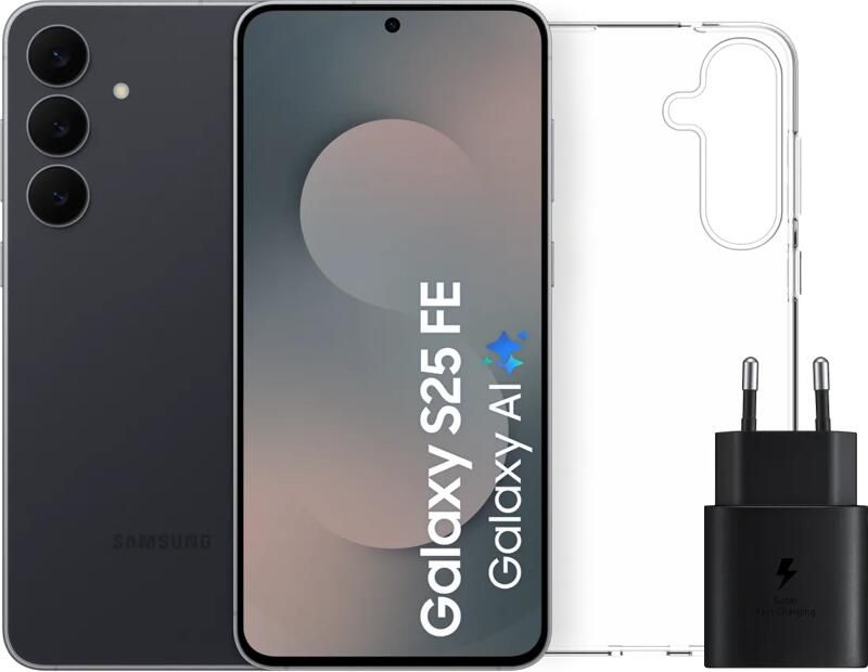 Samsung Galaxy S25 FE 256GB Zwart 5G + Accessoirepakket